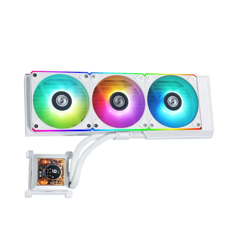 LIAN LI Hydro-Shift LCD 360 RGB Liquid CPU Cooler - White LIAN LI Hydro-Shift LCD 360 RGB Liquid CPU Cooler - White